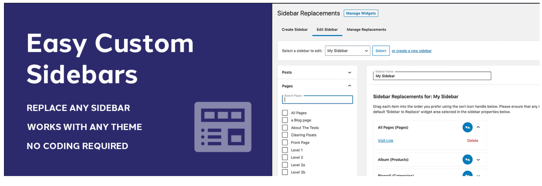 Easy Custom Sidebar Banner