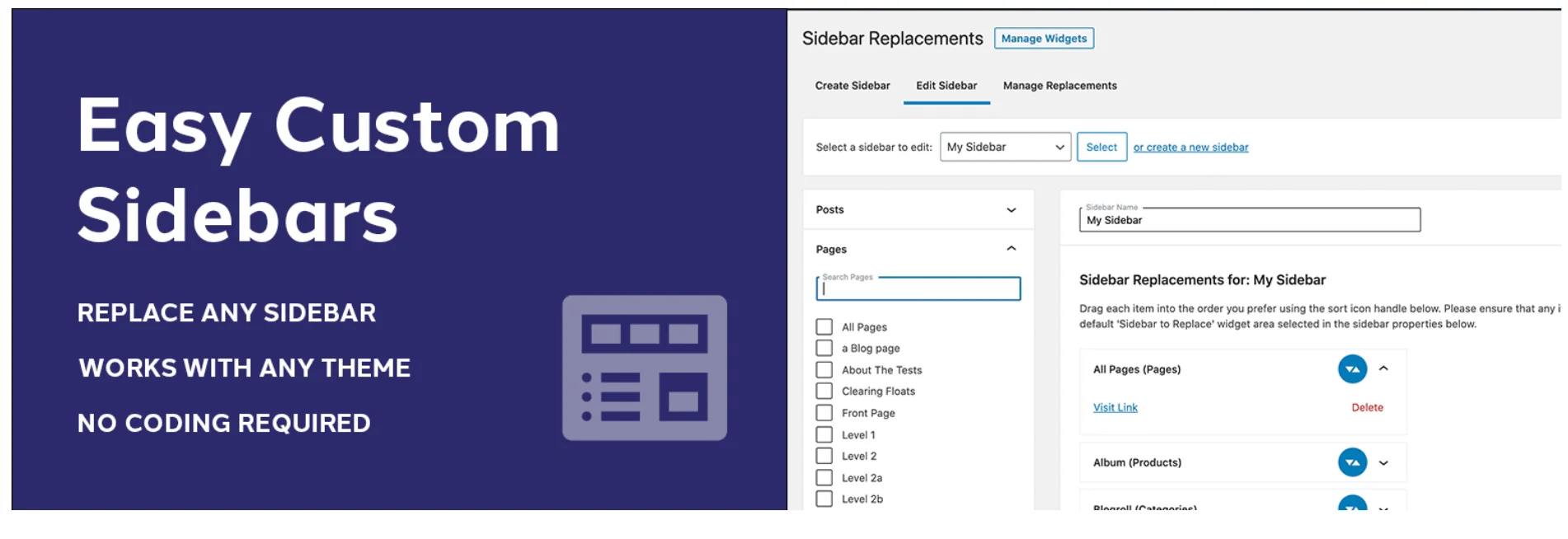 Easy Custom Sidebar Banner