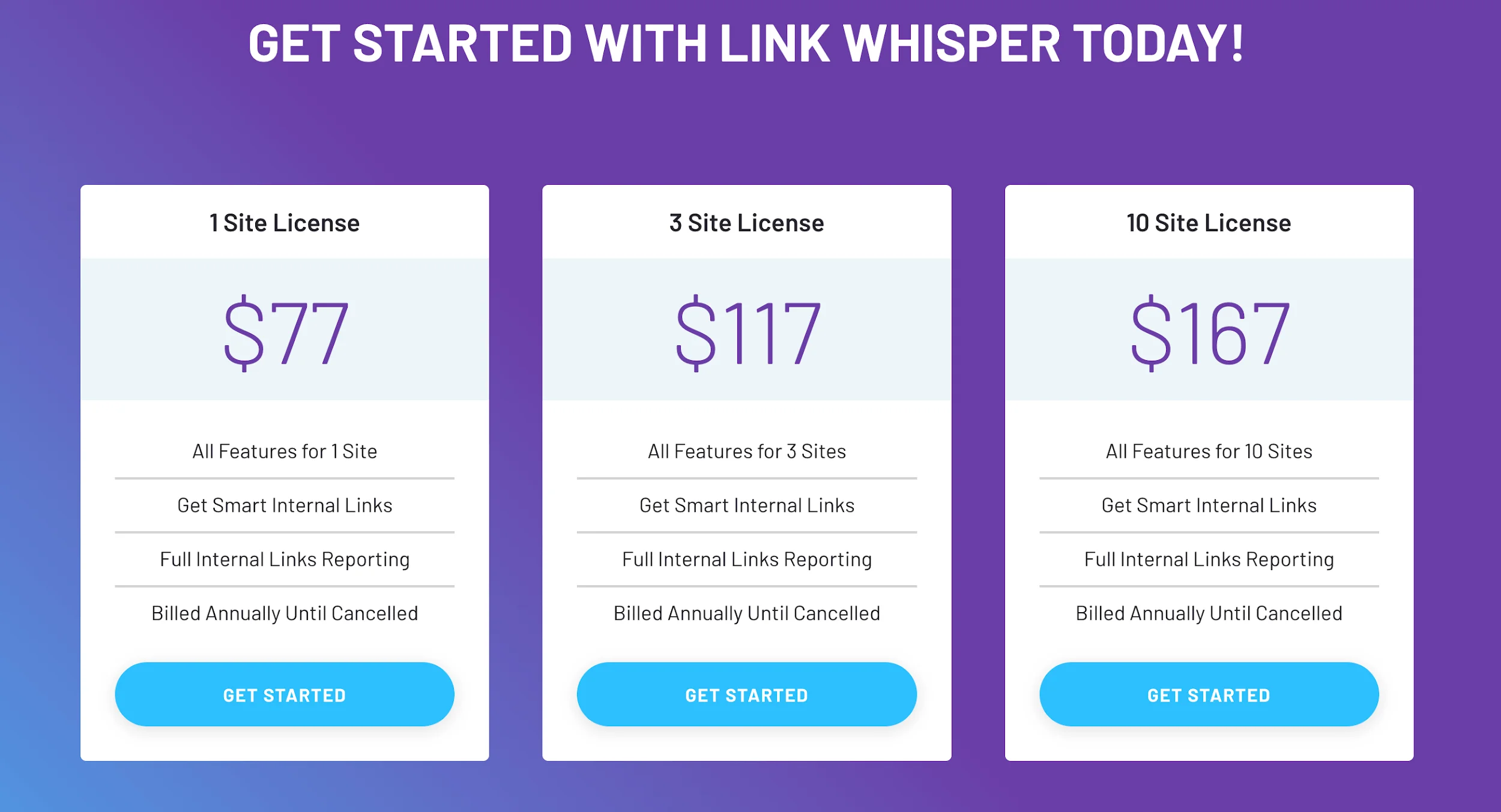Link Whisper Free Pricing