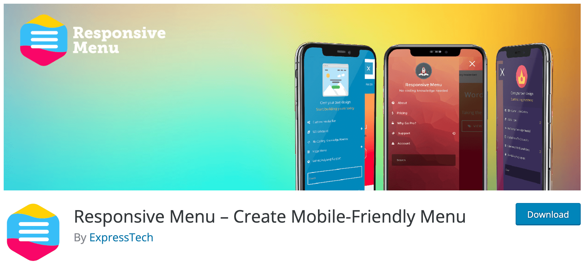 Responsive Menu Banner