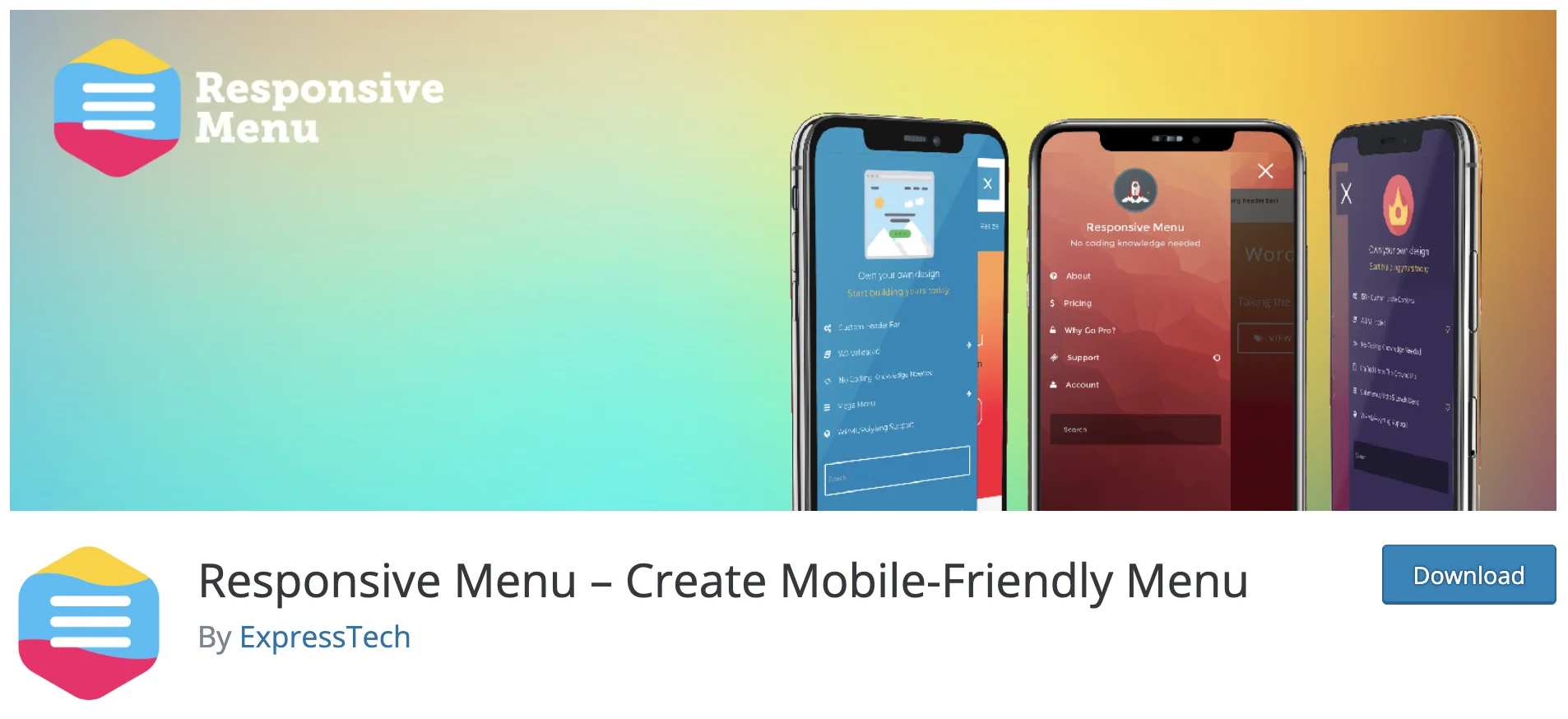 Responsive Menu Banner