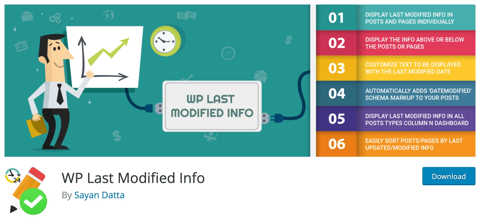 WP Last Modified Info Banner